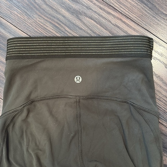 Olive Green Women's Leggings by Lululemon (size 2) - Picture 4 of 5